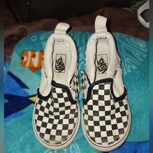 Toddler vans size 8 checkered